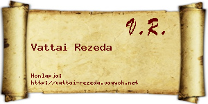 Vattai Rezeda névjegykártya